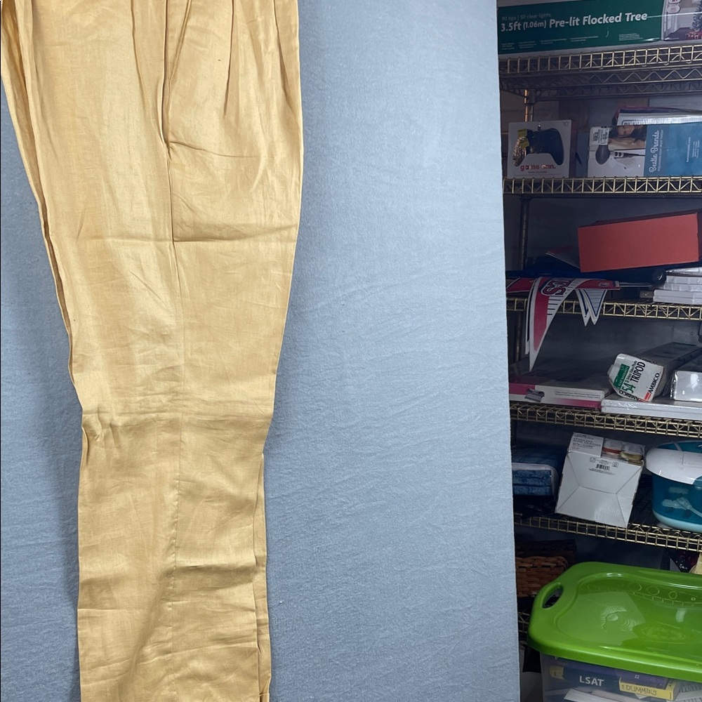 Men's Dress Pants in Tan - Classic Flat-Front Style